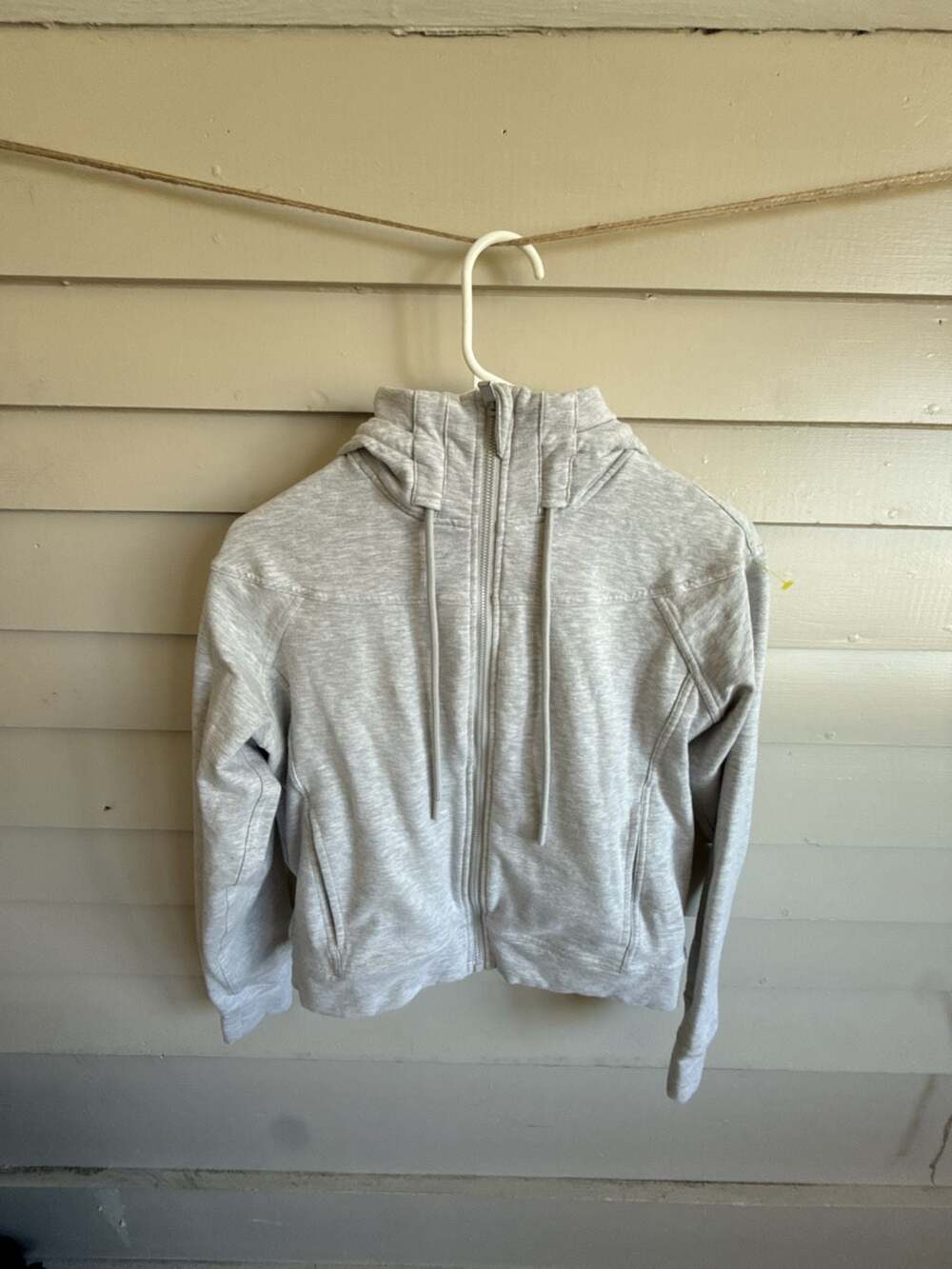 Yogalicious Cloud Plush Ivy Jacket Size XS Grey Heather Full Zip Hoodie